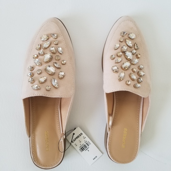 Express studded women slide on loafers Sz8 - Picture 2 of 3